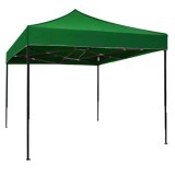 Cort pavilion metalic gradina impermeabil 3x3 m verde cu picioare telescopice
