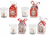 Cumpara ieftin Set 4 lumanari Craciun parfumate 5.5x5.5x12 cm