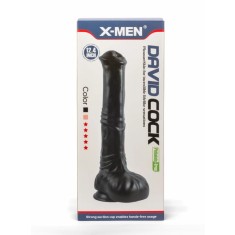 David - Dildo realistic, negru, 31 cm