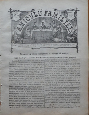 Ziarul Amiculu familiei , an 4 , nr. 18 , Gherla , 1880 foto