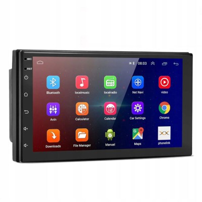 Player video auto cu android 12, gps, camera marsarier inclusa, 2din, touchscreen 7 inch, 4 x 45w, bluetooth, handsfree, radio, mp3, mp4, telecomanda foto