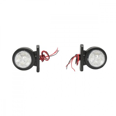 Set Lampi laterale de gabarit cu LED 12 24V, rosu-alb (2bucati) foto