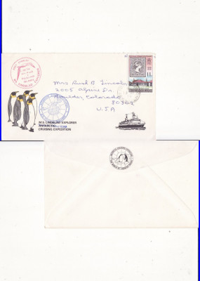 Circulatie Insulele Falkland-Antarctica-FDC foto