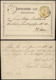 Austria 1872 Old postcard postal stationery Versetz to Vienna D.797