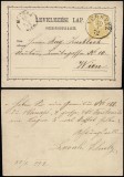 Austria 1872 Old postcard postal stationery Versetz to Vienna D.797