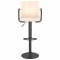 Scaun de bar, crem, material textil - 3
