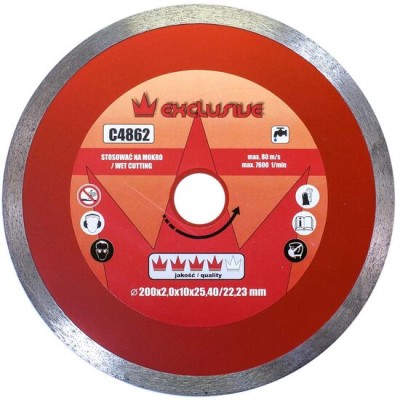 Disc diamantat continuu, placi ceramice, taiere umeda, 200 mm/25.4 mm, Richmann Exclusive foto