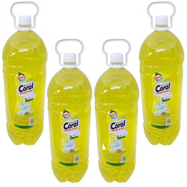 4 x Detergent de vase, Marine Coral, Lamaie, 4 x 3L