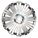 Capac roata auto Versaco Active RC silver 15 inch, argintiu, pentru jante din otel, din ABS, montaj rapid, 1 bucata, protectie si aspect modern