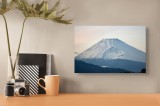 Tablou Canvas Munte &icirc;nzăpezit al dimineții japoneze Majestic Snow-Capped Serene, 39 x 26 cm, CMCLASS