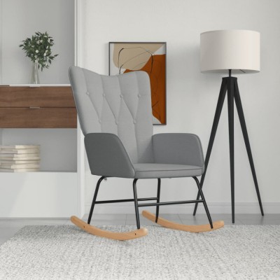Gossi scaun balansoar, gri deschis, material textil foto