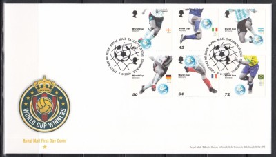 Marea Britanie 2006 - C&amp;acirc;știgătorii Cupei Mondiale, FDC foto