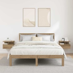 vidaXL Noptieră Suspendată 2 pcs stejar artizanal 40 x 31 x 27 cm 871755