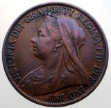 J.067 MAREA BRITANIE ANGLIA VICTORIA 1 ONE PENNY 1899