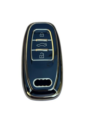 Husa de protectie Premium pentru cheie AUDI, compatibila cu A4, A6, A5, A7, A8, Q5, Q7, S4, S5, S6, S8, RS5, RS6, RS7, 3 Butoane Smart Remote, Materia foto
