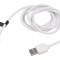 Cablu USB A la DC 5.5/2.5 Alb 1m