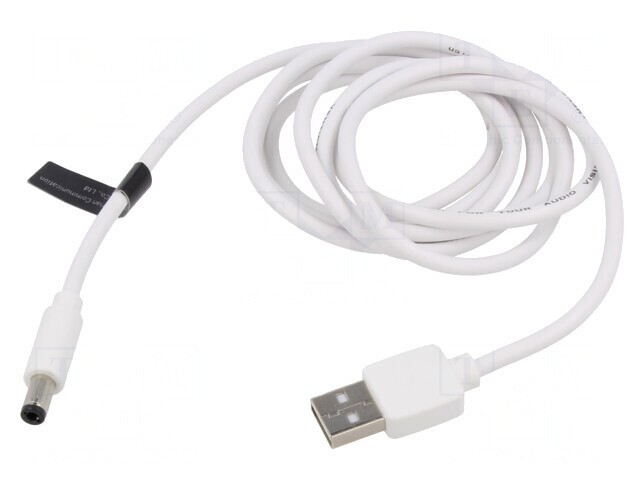 Cablu USB A la DC 5.5/2.5 Alb 1m