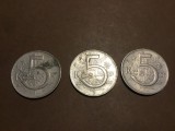 lot monede Cehoslovacia 5 Coroane 1974 si 1984 !