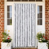 VidaXL Perdea pentru insecte, gri și alb, 100x230 cm, chenille