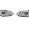 Set faruri tuning SUBARU WRX/STI (GP/GJ), 01.2014-2021, dynamic indicator; H9; crom, transparent; TUNING; halogen,