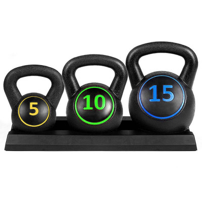 Set gantere Kettlebell, 3 piese foto