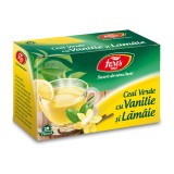 Ceai verde cu lamaie si vanilie, 20 plicuri, Fares