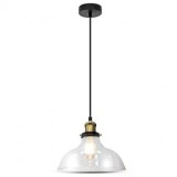 Pendul tavan soclu E27, 24.5X23X110cm, sticla, V-TAC
