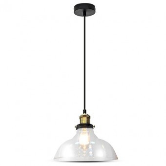 Pendul tavan soclu E27, 24.5X23X110cm, sticla