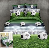 Cumpara ieftin Lenjerie Pat Bumbac 3D Matrix, 4 Piese, Fara Elastic, Diverse Culori (Negru, Alb, Rosu, Gri, Albastru, Verde)