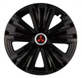 Cumpara ieftin Set 4 capace roti pentru Mitsubishi, model Glory Black, R16