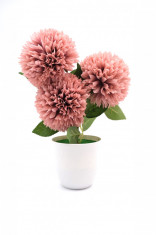 Floare artificiala decorativa cu ghiveci, 32 cm foto