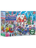 Eeboo Puzzle 20 Pcs Woodland Winter (epzww20)