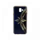 Husa Samsung Galaxy J6 Plus Marvel Silicon Captain Marvel 001 Gold