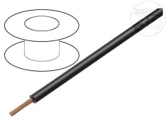 Cablu FlexiPlast-E 1x0,5mm2 litat Cu negru 500V 10A