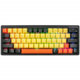 Tastatura Tracer EVO3 Hot Swap 63, GameZone, Mecanic, Iluminare RGB, US, Cu fir / Fara fir, Negru-Galben