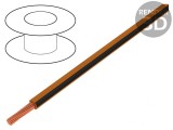 Cablu Electric Cupru 1,5mm&sup2; PVC Portocaliu-Negru 450/750V