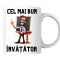 Cana alba personalizata - Cel mai bun invatator!, INOVATIX&reg;. 330 ml