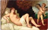 AMS - ILUSTRATA/VEDERE TIZIANO VECELLI - DANAE E AMORE, NECIRCULATA