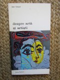 Despre Arta Si Artisti - Jean Gimpel