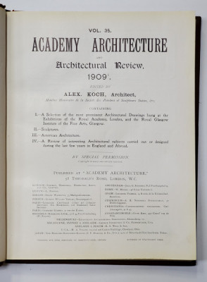 ACADEMY ARHITECTURE and ARCHITECTURAL REVIEW, 1899 foto