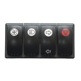 Panou de comanda universal auto cu 4 butoane pentru functii electrice