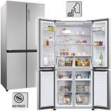 Side By Side HAIER HCR3818ENMM, No Frost, 467 l, H 182 cm, Clasa E, inox