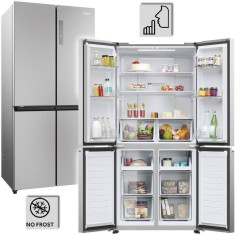 Side By Side HAIER HCR3818ENMM, No Frost, 467 l, H 182 cm, Clasa E, inox