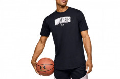 Tricou Under Armour Baseline Verbiage Tee 1351295-001 negru foto