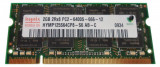 Memorie laptop Hynix KIT 4GB 2X2GB PC2-6400 DDR2-800MHz non-ECC Unbuffered, 800 mhz