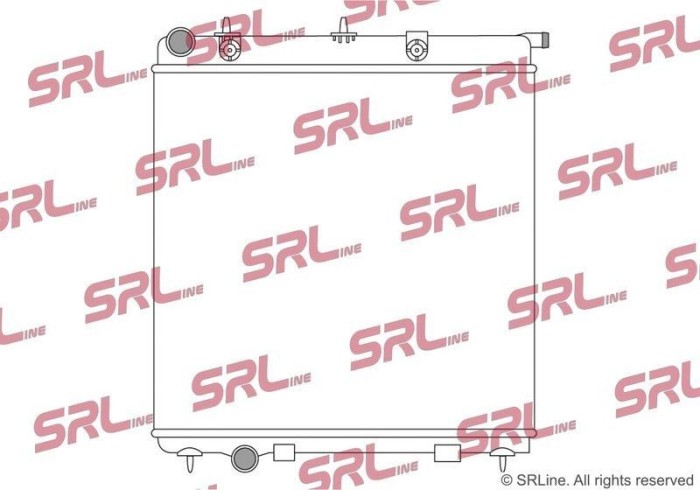 Radiator Citroen C2 03-09, C3 02-10; Peugeot 1007 05-09, motor: 1.1, 1.4, 415x380x23, SRLine, Aluminiu/ Plastic brazat, 1330E5; 9638520480