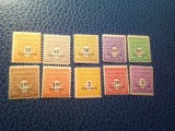 Serie Franta 1945 Uzuale pt Trupele Aliate , 10 valori