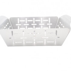 Set 2 cosuri pentru gratar BBQ, 22 x 18 x 6 cm, otel, argintiu