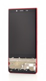 Display LCD cu Rama Rosu pentru Blackberry KEY2 LE - Ecran de Inalta Calitate