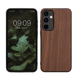 Husa Kwmobile pentru Samsung Galaxy A55, Maro, Lemn, KWM000021MM001C, Silicon, Carcasa